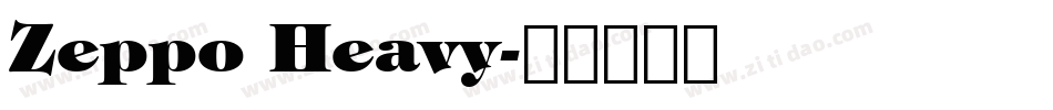 Zeppo Heavy字体转换